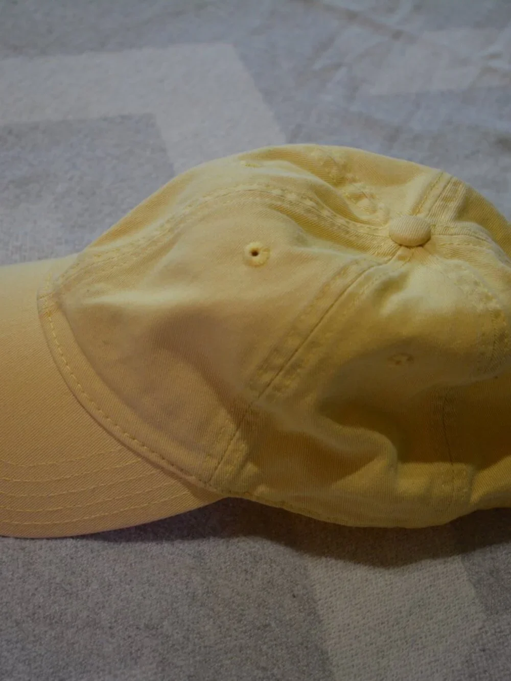 Madewell Yellow Cotton Baseball Hat – Adjustable Strap